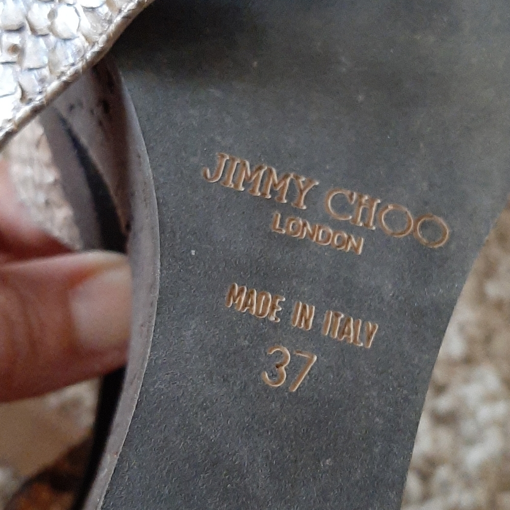 Jimmy Choo Colored Genuine Python Sandals - image 4